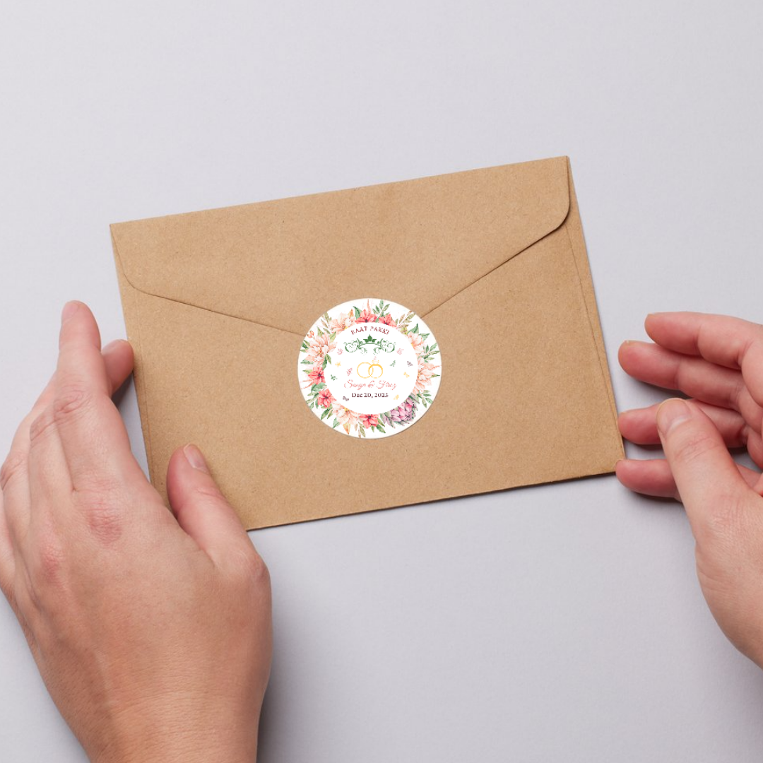 Baat Pakki Engagement Wedding Favour Sticker