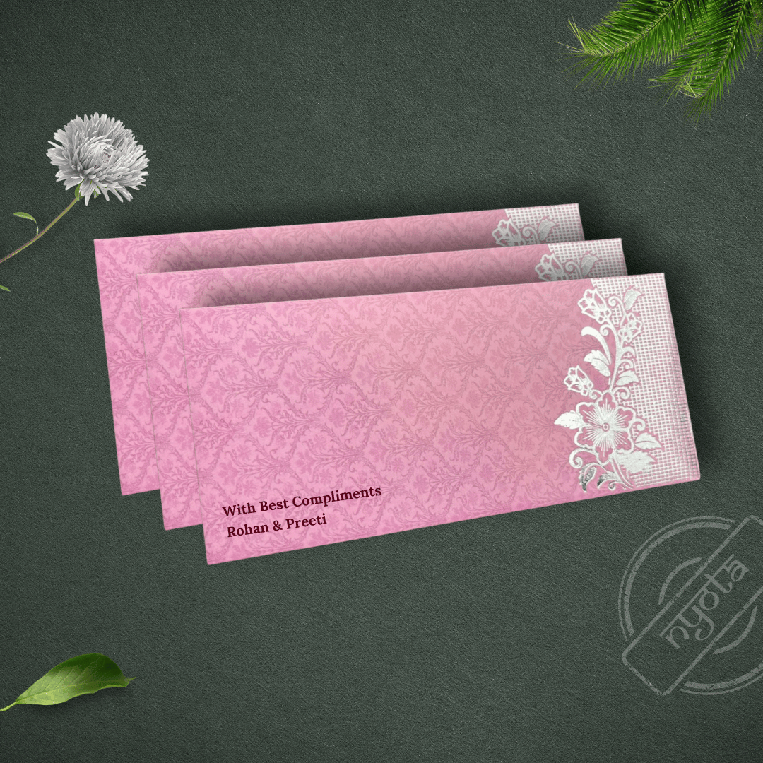 Ethnic Pink Shagun Envelope