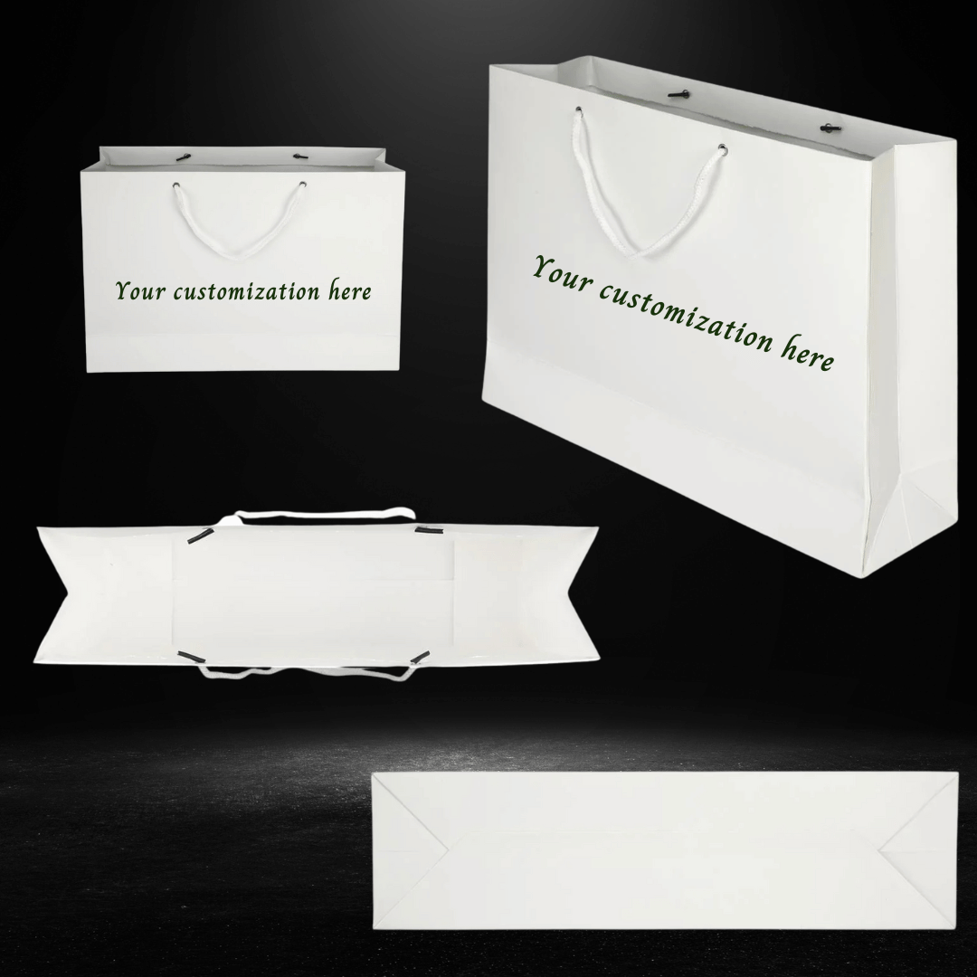 Leafy Text Customised Printed Paper Bag