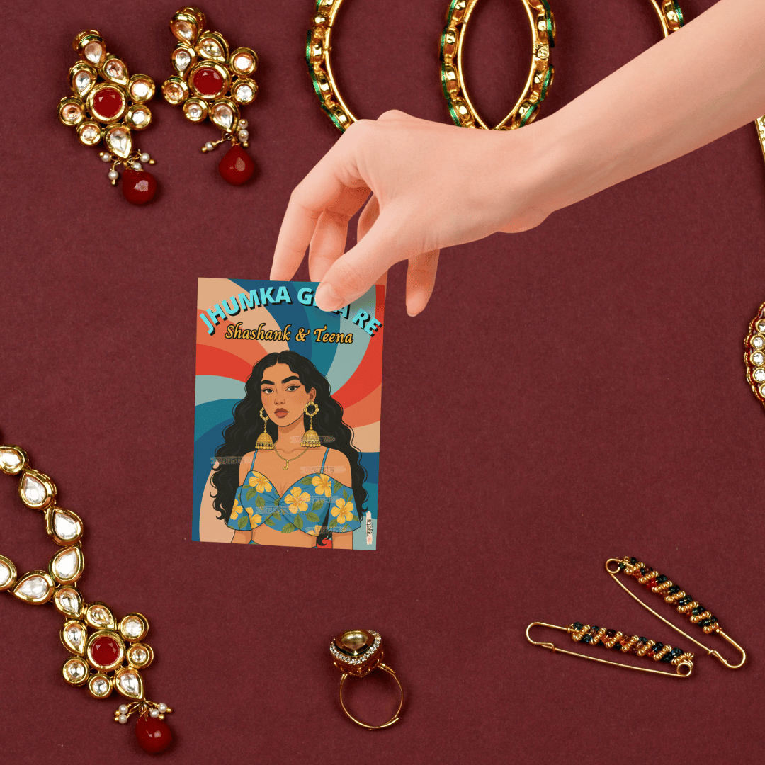 What Jhumka Cards for wedding return gift
