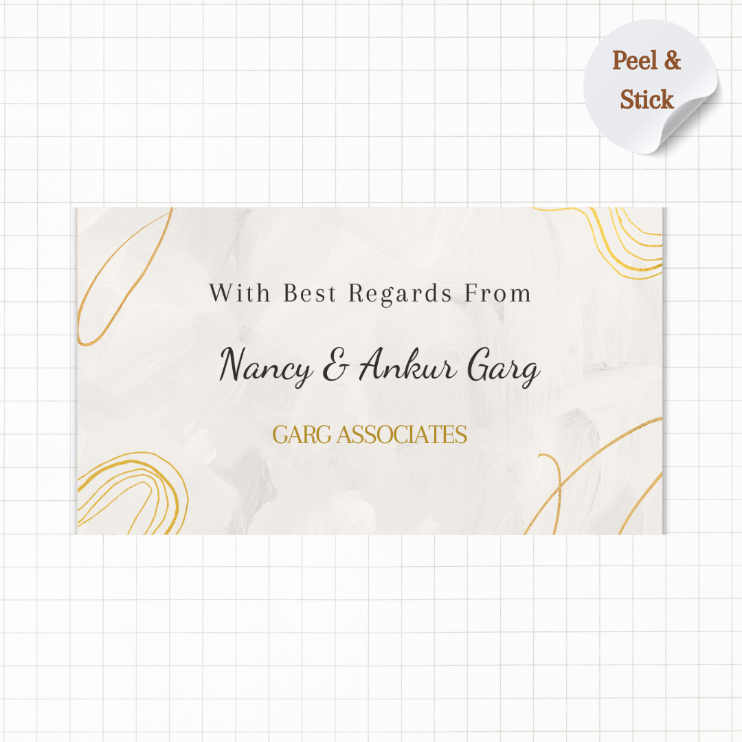 Premium Grey Personalised Gift Sticker