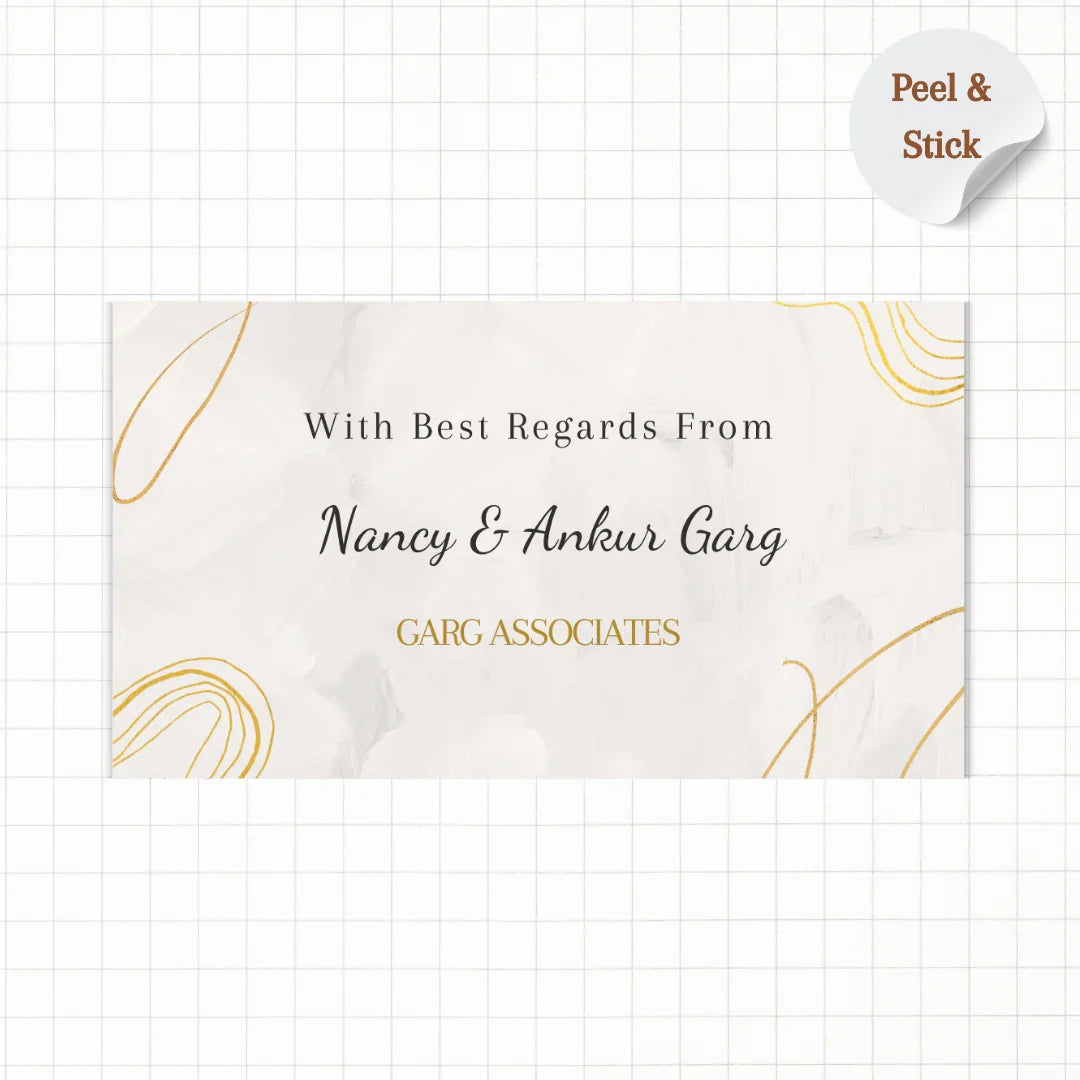 Premium Grey Personalised Gift Sticker