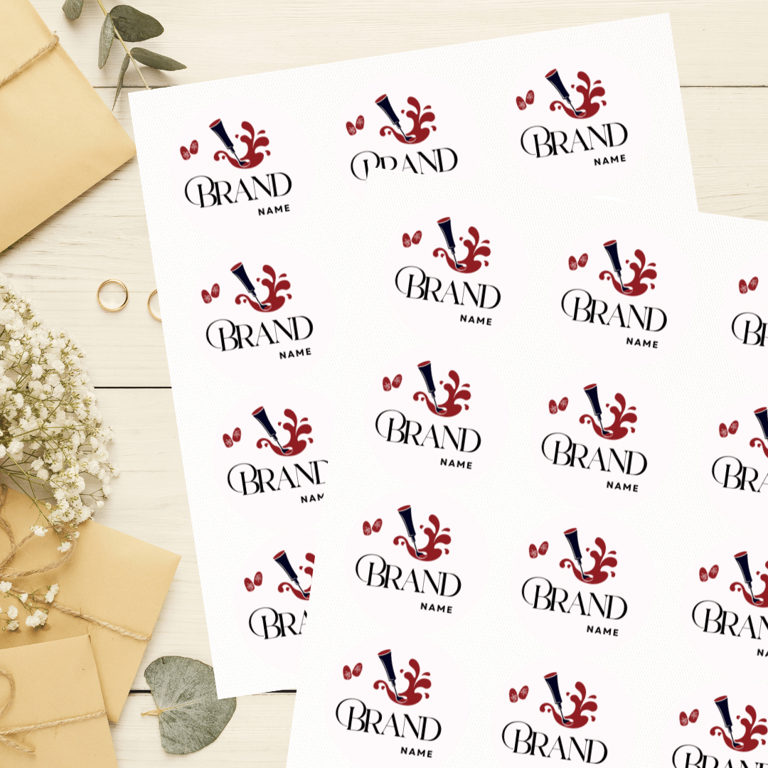 Makeup Artist | Salon | Nail Art Round Sticker