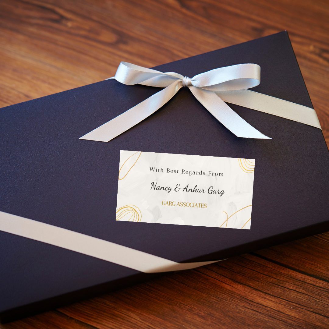 Premium Grey Personalised Gift Sticker