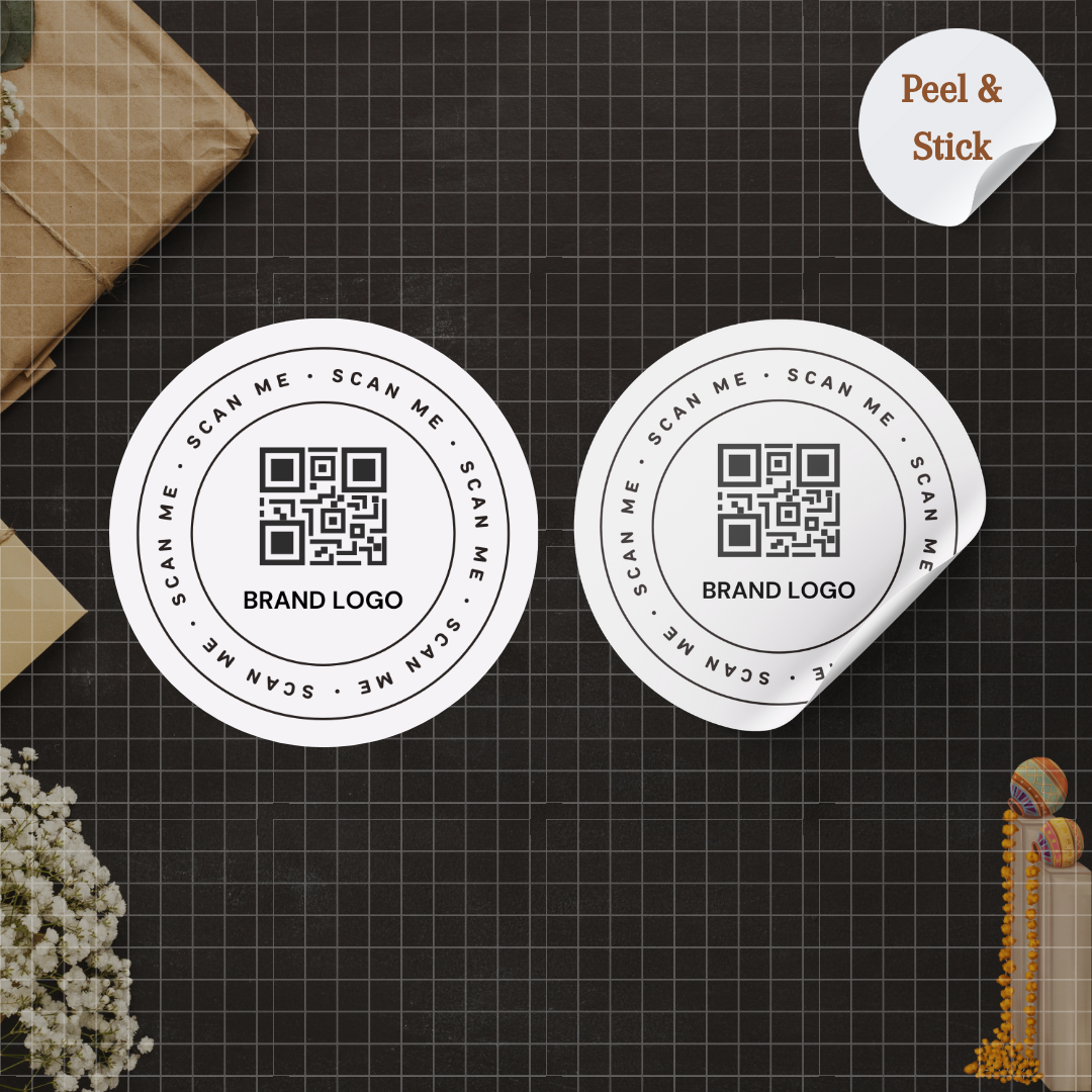 Custom QR Code Business Sticker