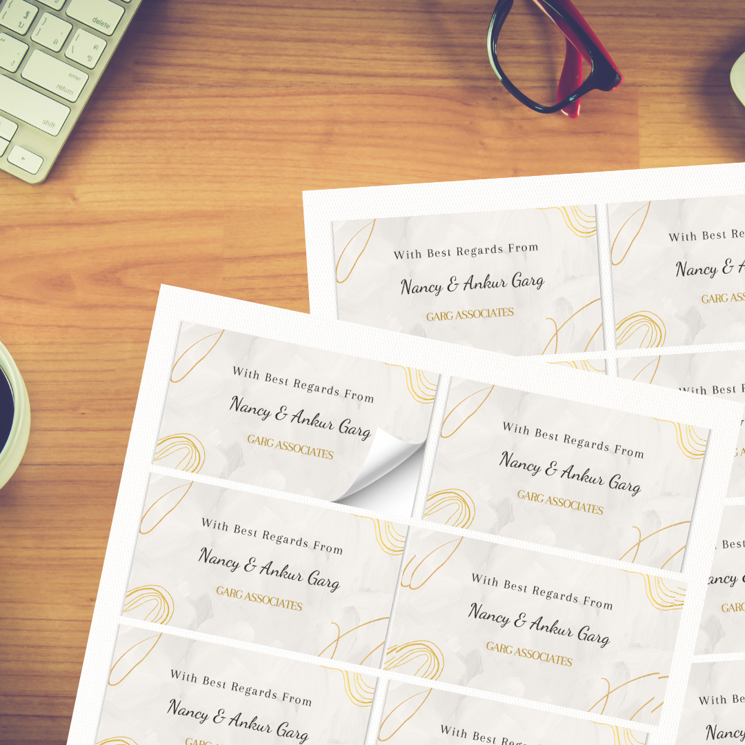Premium Grey Personalised Gift Sticker