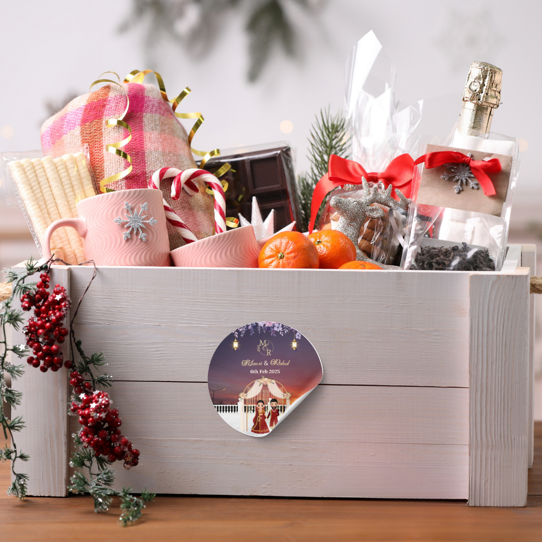 Scenic Stage Wedding Sticker - Customized Text