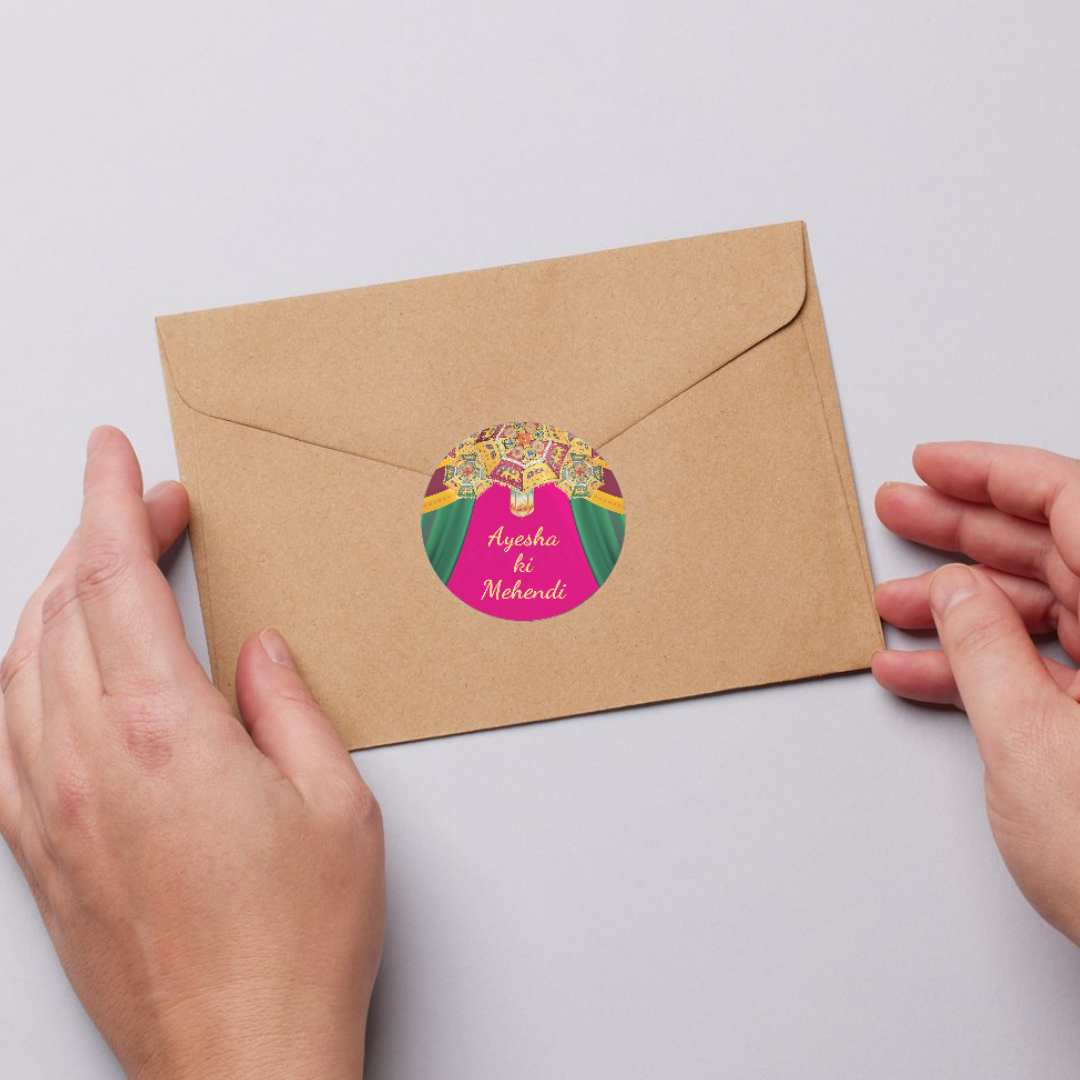 Rajasthani Mehendi Wedding Sticker Set