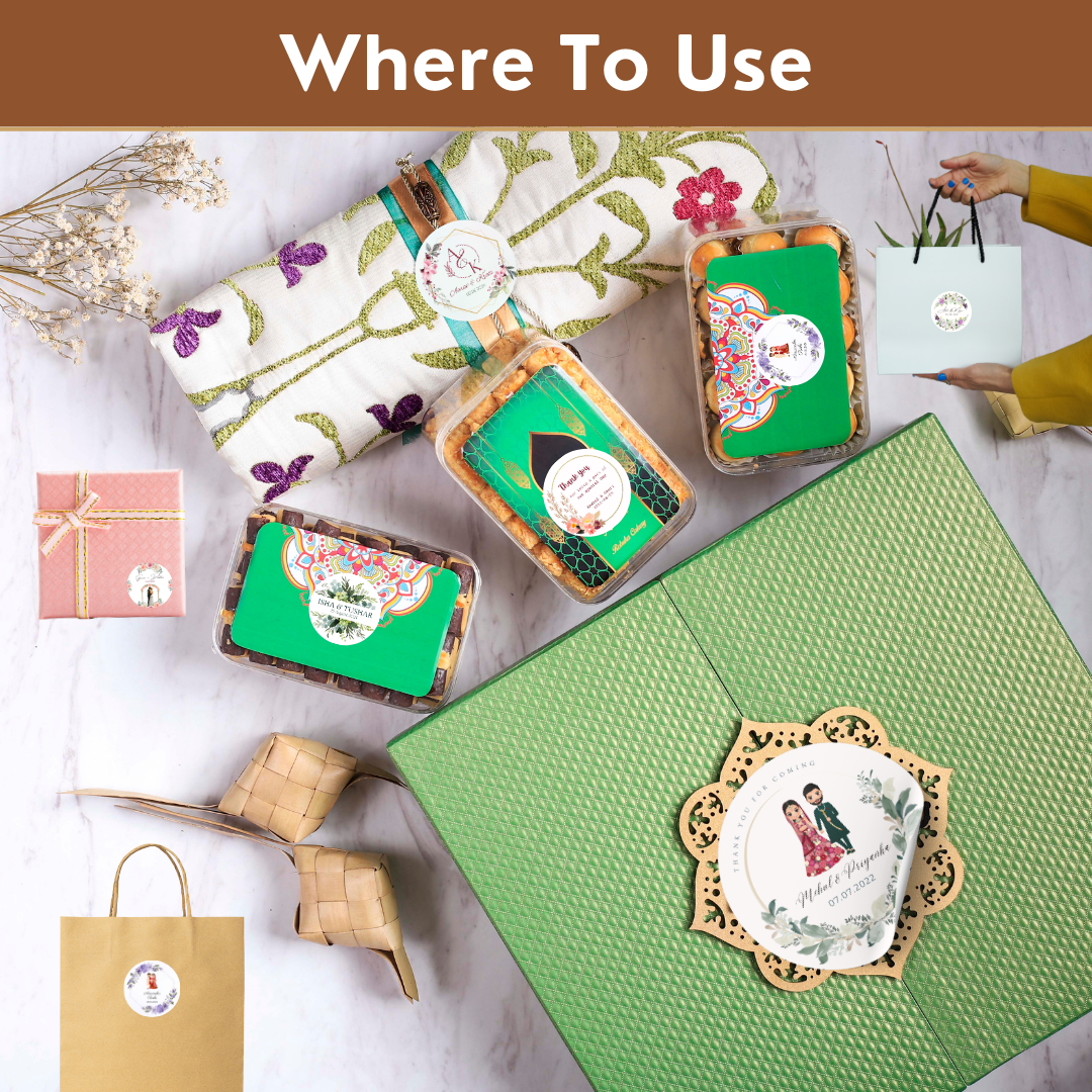 Elegant Orchid Garden Wedding Sticker