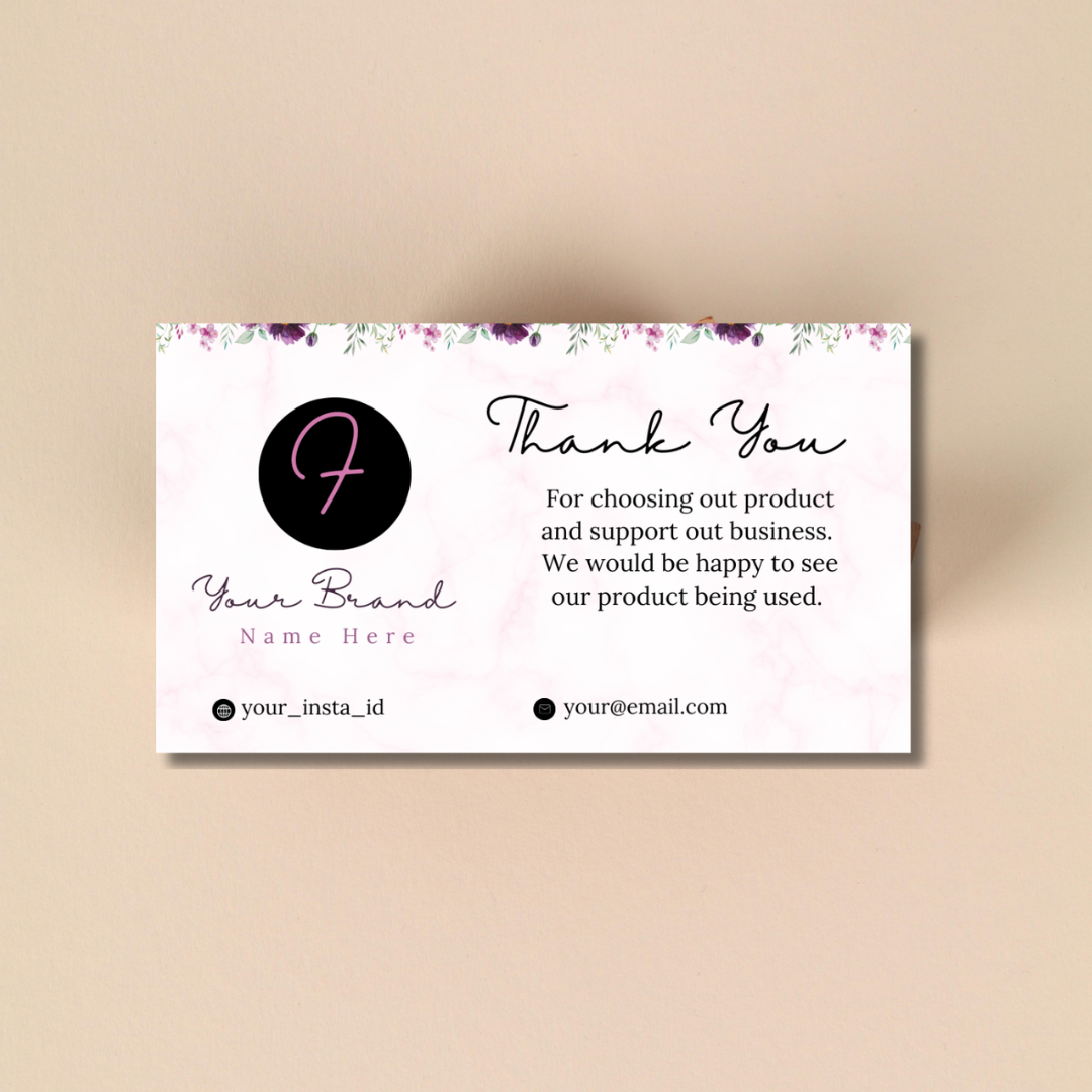 Custom Thank You Cards for Small Businesses | Branded Packaging Inserts