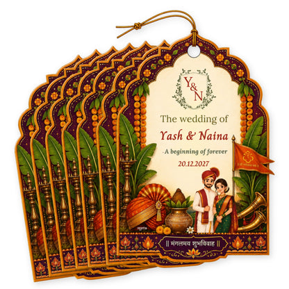 NYOTA Personalised Maharashtrian Wedding Gift Tags