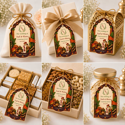 NYOTA Personalised Maharashtrian Wedding Gift Tags