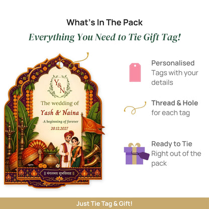 NYOTA Personalised Maharashtrian Wedding Gift Tags