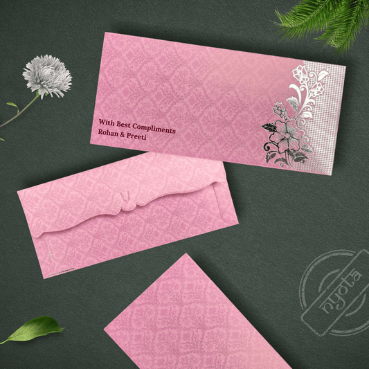Ethnic Pink Shagun Envelope
