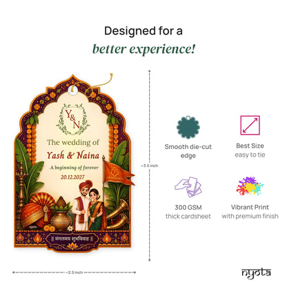 NYOTA Personalised Maharashtrian Wedding Gift Tags