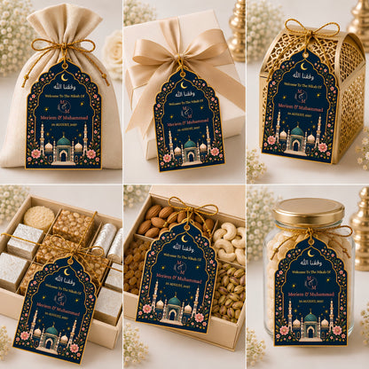 NYOTA Personalised Islamic Nikah Wedding Gift Tags