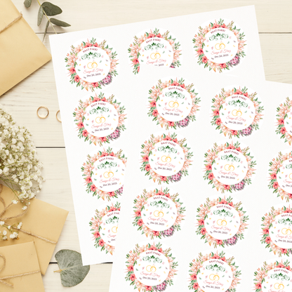 Baat Pakki Engagement Wedding Favour Sticker
