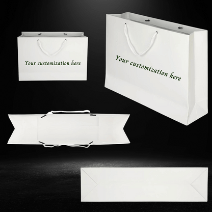 Leafy Text Customised Printed Paper Bag