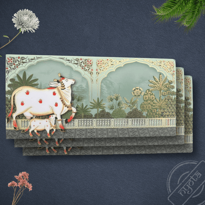Pichwai Cow Theme Shagun Envelope