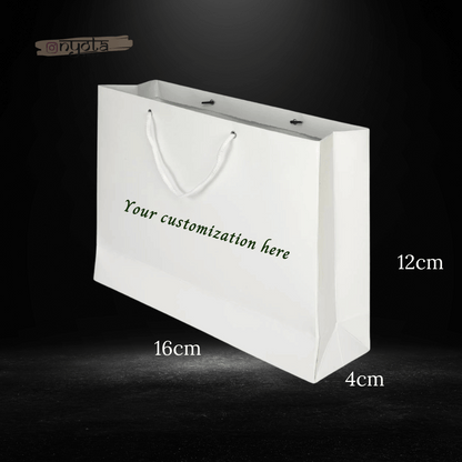 Leafy Text Customised Printed Paper Bag