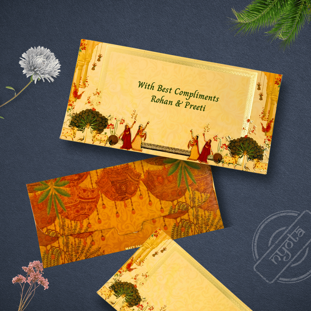 Velvet Touch Elephant Shagun Envelope