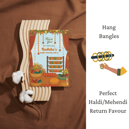 Bangle Ceremony return favour card