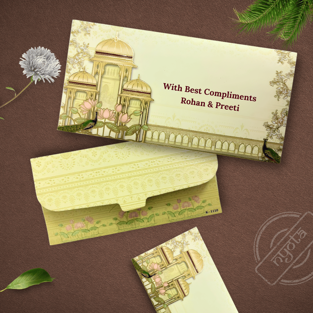Royal Cream Gold Foil Envelope