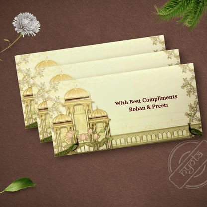 Royal Cream Gold Foil Envelope