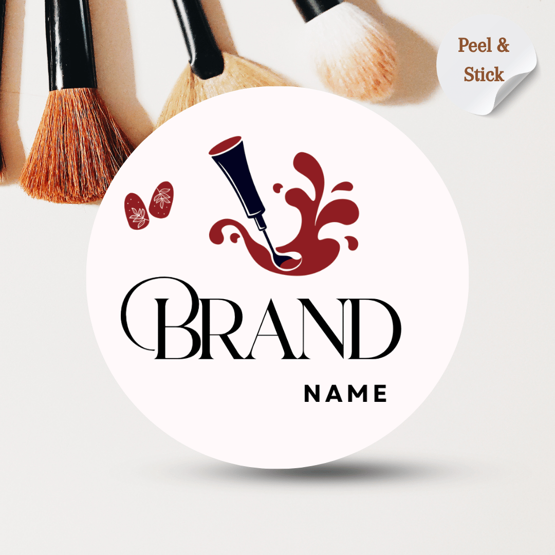 Makeup Artist | Salon | Nail Art Round Sticker
