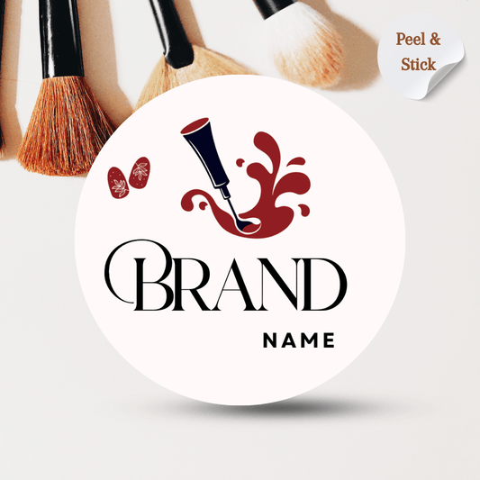 Makeup Artist | Salon | Nail Art Round Sticker