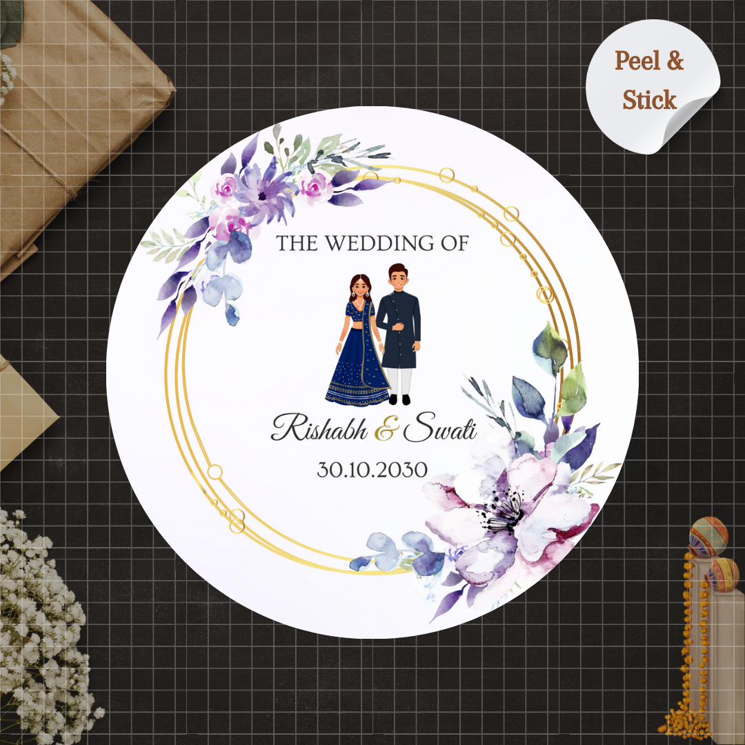 Wedding invitation stickers 60 photos - Astyledwedding.com