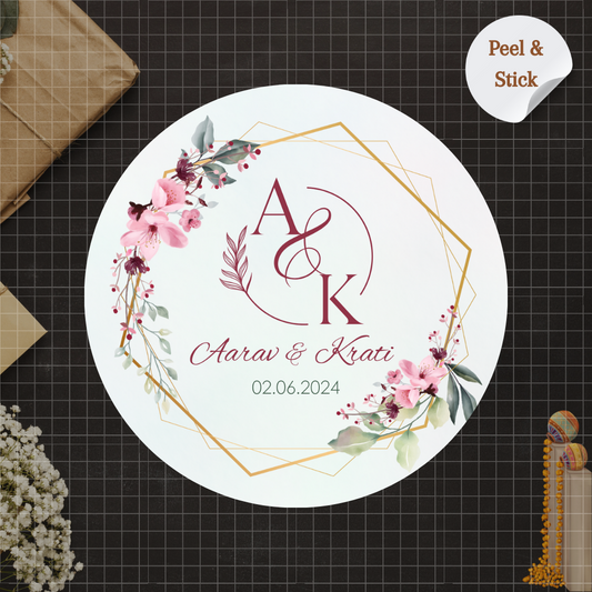 Bohemian Dreamcatcher Wedding Sticker - Customized Text