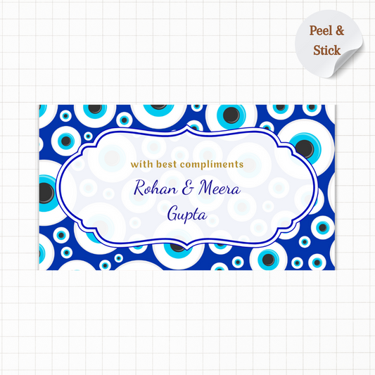 Trending Evil Eye Theme Personalised Gift Sticker