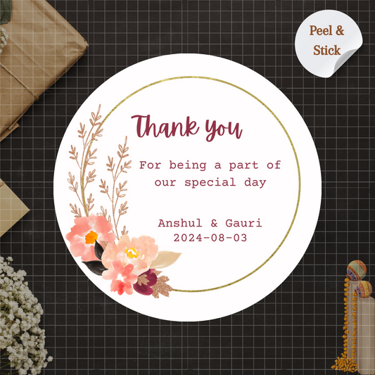 Dreamy Pastel Petals Wedding Sticker Pack