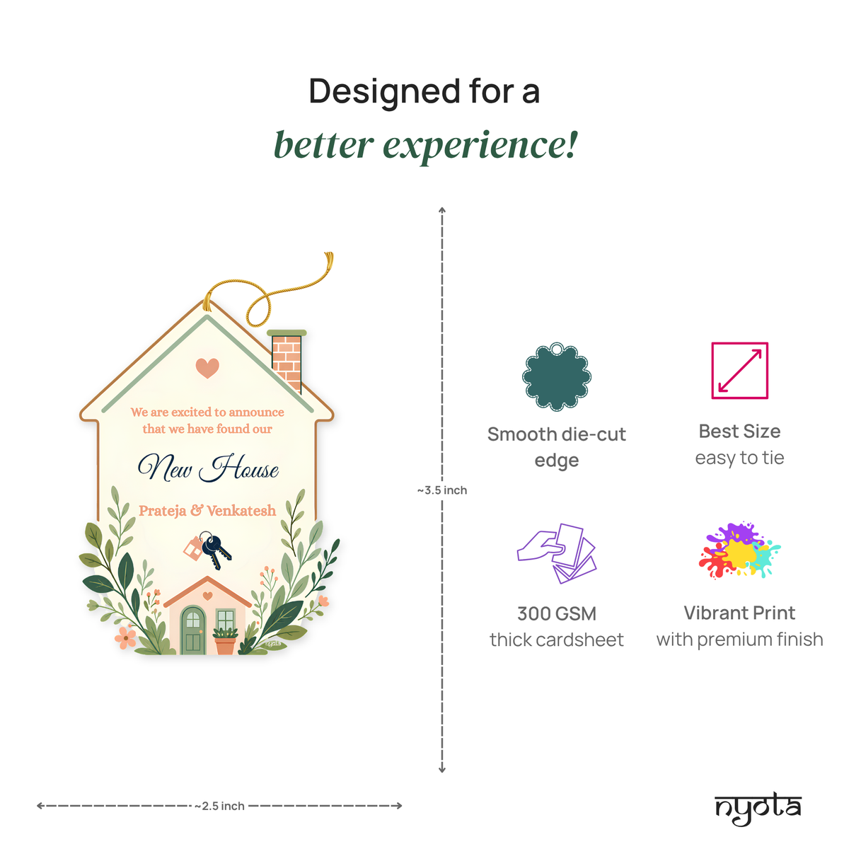 NYOTA House Warming Gift Tags