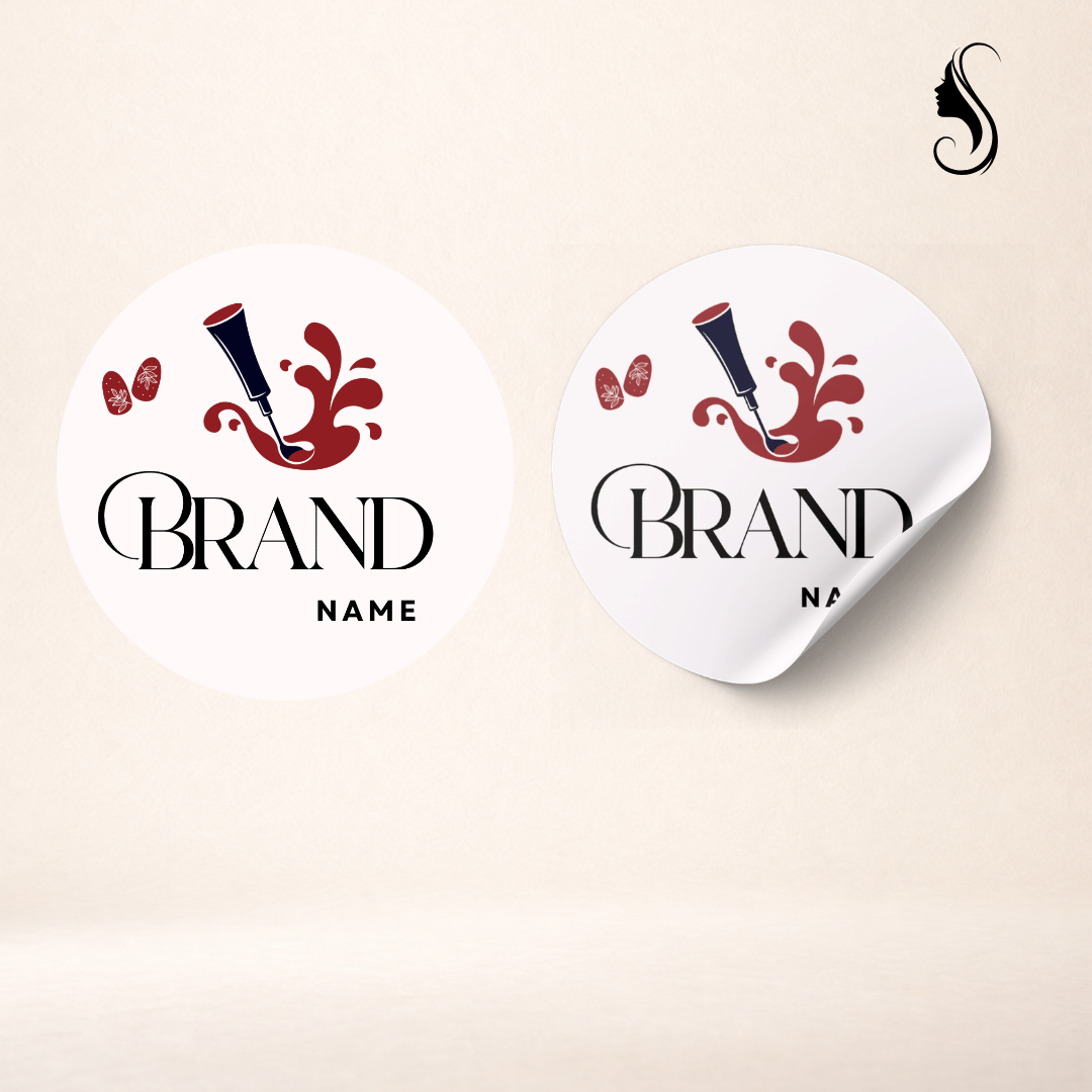 Makeup Artist | Salon | Nail Art Round Sticker