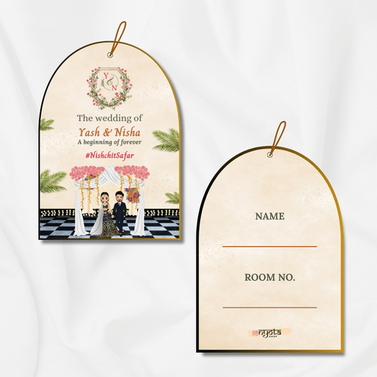 Indian Wedding Luggage Tag for Guest Welcome Kits