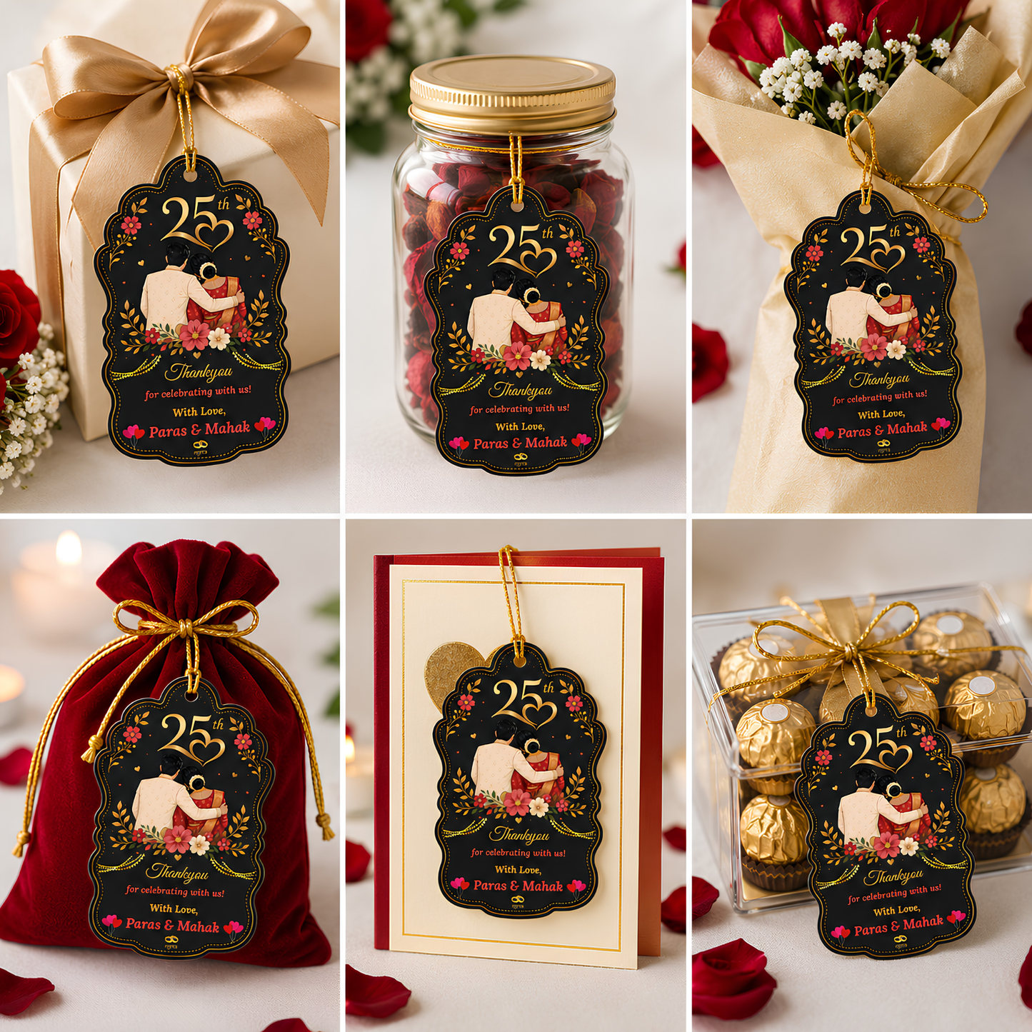 NYOTA 25th Anniversary Thank You Gift Tags