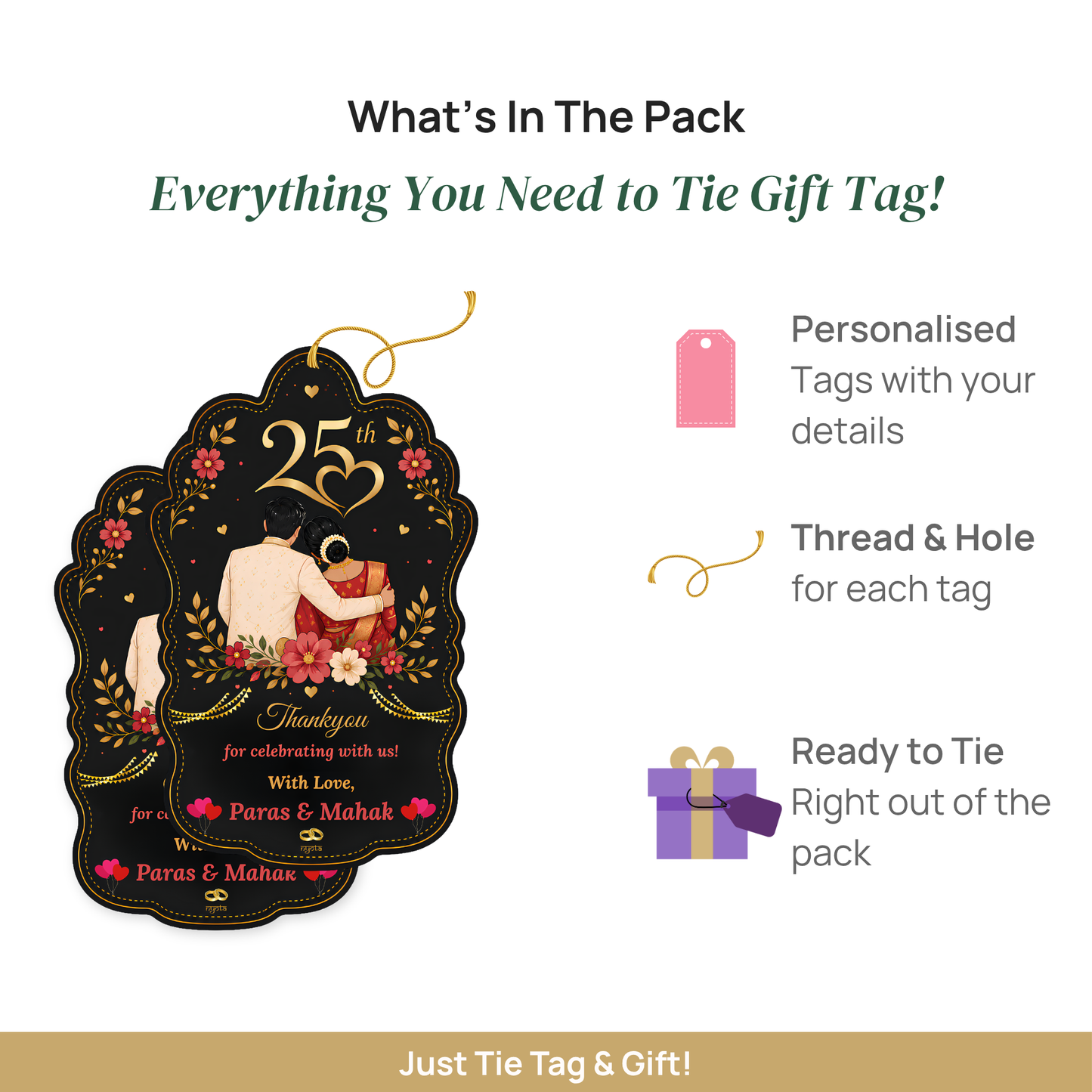 NYOTA 25th Anniversary Thank You Gift Tags