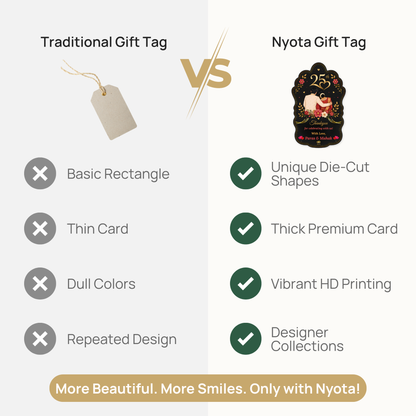 NYOTA 25th Anniversary Thank You Gift Tags