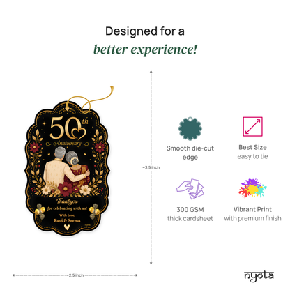 NYOTA 50th Anniversary Thank You Gift Tags