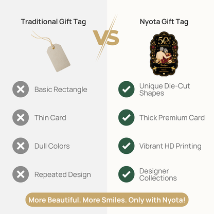 NYOTA 50th Anniversary Thank You Gift Tags
