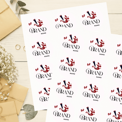 Makeup Artist | Salon | Nail Art Round Sticker