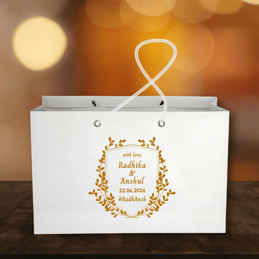 Golden Leaf Customised Printed Paper Bag