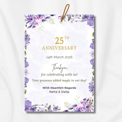 Anniversary Thank You Gift Tag