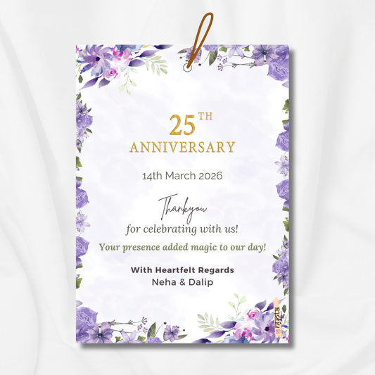 Anniversary Thank You Gift Tag