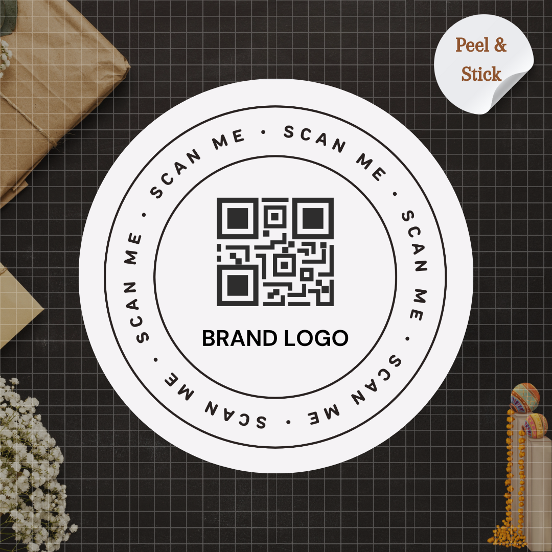 Custom QR Code Business Sticker