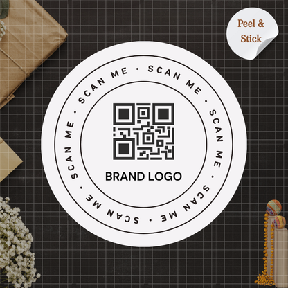 Custom QR Code Business Sticker