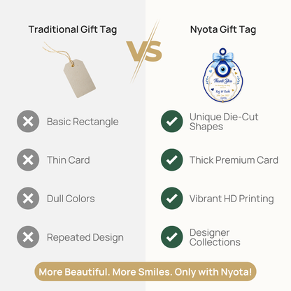 NYOTA Baby Shower Evil Eye Gift Tags