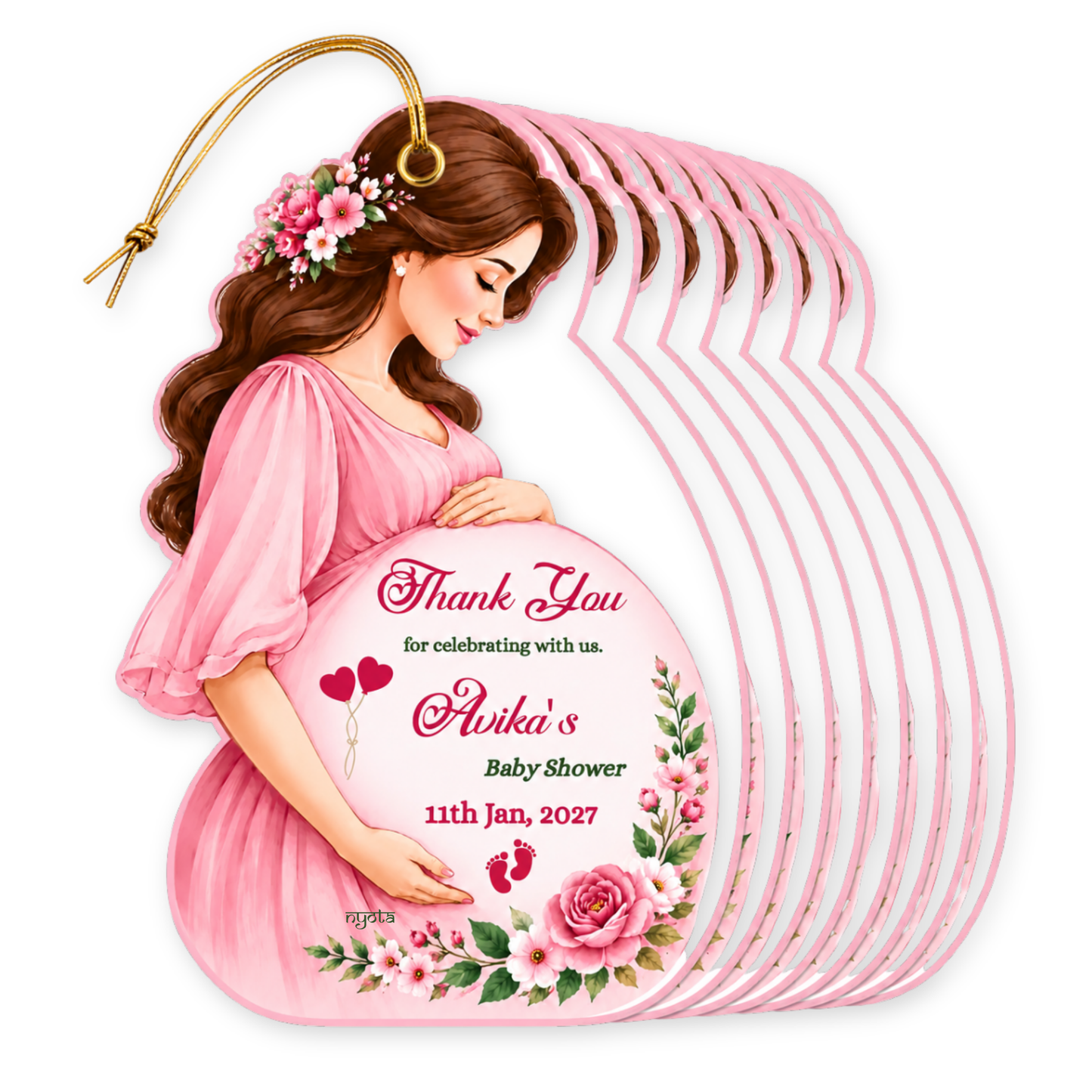 NYOTA Baby Shower Mom To Be Gift Tags